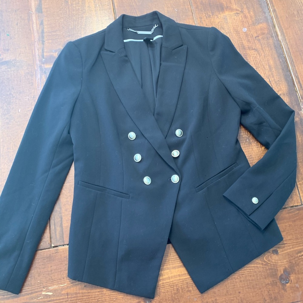 White House Black Market Double-Breasted Black Blazer
